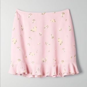 Aritzia Pink and Yellow skirt